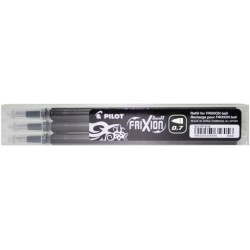 Refill "Frixion Ball & Clicker" 0.7mm, Set of 3 pieces - black - PILO-BLS-FR7-B-3S - Pilot - Pens, pencils, ... - Le Nuage de...