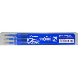 Refill "Frixion Ball & Clicker" 0.7mm, Set of 3 pieces - blue - PILO-BLS-FR7-L-3S - Pilot - Pens, pencils, ... - Le Nuage de ...