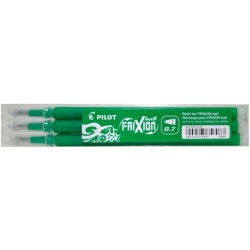 Refill "Frixion Ball & Clicker" 0.7mm, Set of 3 pieces - green - PILO-BLS-FR7-G-3S - Pilot - Pens, pencils, ... - Le Nuage de...