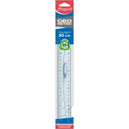 Maped Geometric ruler 30 cm - MAPE-M242130 - Maped - Rulers - Le Nuage de Charlotte