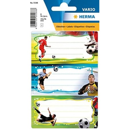 Etiquettes scolaires Vario "Football" - HERM-5588 - Herma - Etiquettes - Le Nuage de Charlotte