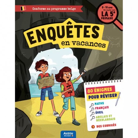 J'enquête en vacances - en route vers la 5e primaire - AUZ-9791039512183 - Editions Auzou - Activity Books - Le Nuage de Char...