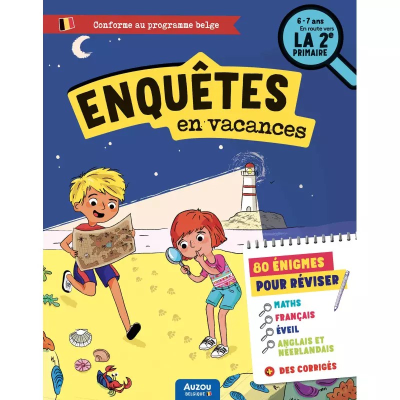 J'enquête en vacances - en route vers la 2e primaire - AUZ-9791039512152 - Editions Auzou - Livres d'Activités - Le Nuage de ...