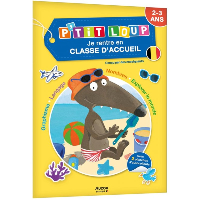 je rentre en classe d'accueil avec P'tit Loup - AUZ-9791039532655 - Editions Auzou - Livres d'Activités - Le Nuage de Charlotte