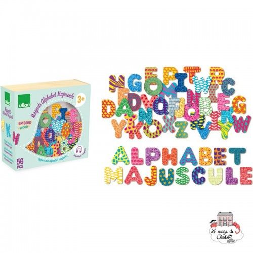 Uppercase Alphabet Magnets - VIL-6702 - Vilac - Magnets - Le Nuage de Charlotte