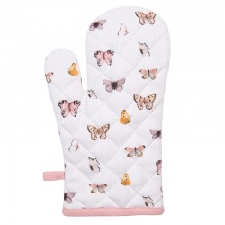 Gant de cuisine pour enfants - Beige rose papillon - CLEE-BPD44K - Clayre & Eef - Cuisiner comme un grand - Le Nuage de Charl...