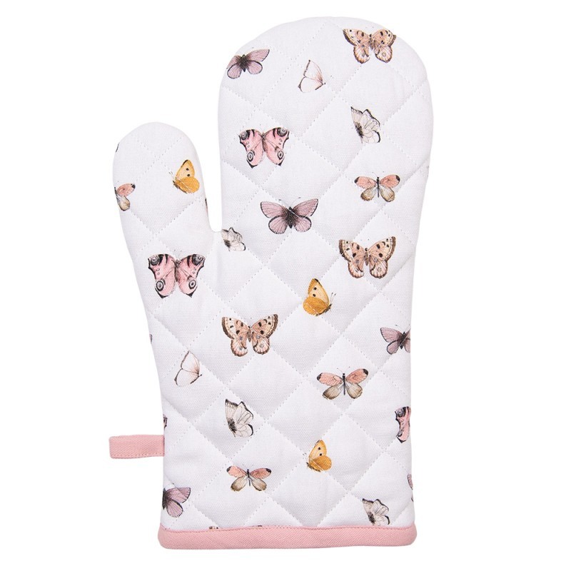 Oven mitt for children - Beige pink butterfly - CLEE-BPD44K - Clayre & Eef - Cook like a grown-up - Le Nuage de Charlotte