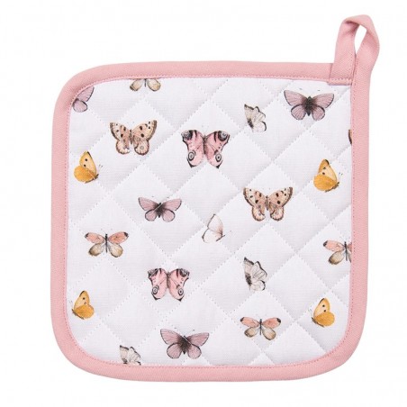 Pot holder for children - Beige pink butterfly - CLEE-BPD45K - Clayre & Eef - Cook like a grown-up - Le Nuage de Charlotte