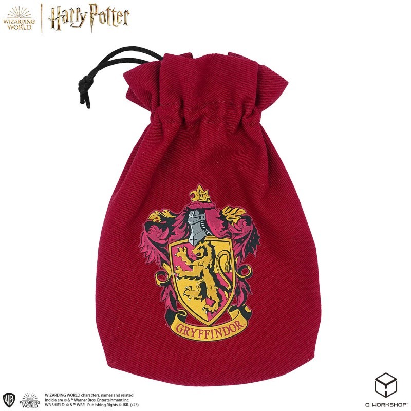 Harry Potter - Gryffindor Dice & Pouch [5 dices] - QWO-190142/2023/1/A/D6B - Q Workshop - Dices, bags and other accessories -...