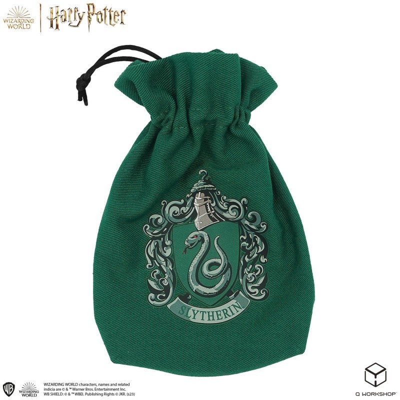 Harry Potter - Slytherin Dice & Pouch [5 dices] - QWO-190142/2023/2/A/D6B - Q Workshop - Dices, bags and other accessories - ...