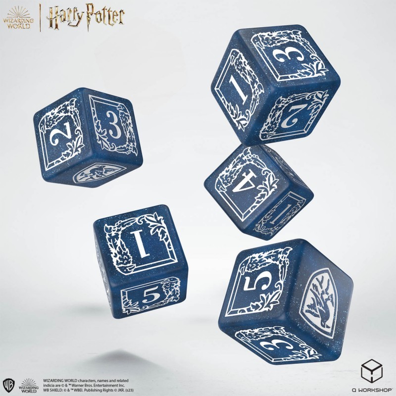 Harry Potter - Dés et Sac Serdaigle [5 dés] - QWO-190142/2023/3/A/D6B - Q Workshop - Dés, sacs et autres accessoires - Le Nua...