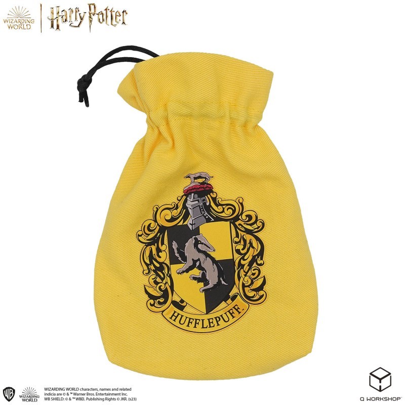 Harry Potter - Dés et Sac Poufsouffle [5 dés] - QWO-190142/2023/4/A/D6B - Q Workshop - Dés, sacs et autres accessoires - Le N...