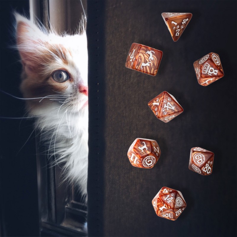 CATS Dice Set - Muffin [7 dices] - QWO-SCAT72 - Q Workshop - Dices, bags and other accessories - Le Nuage de Charlotte