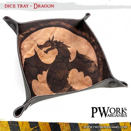 Piste à dés - Dragon - PWW-DT00200N - PWork Wargames - Dés, sacs et autres accessoires - Le Nuage de Charlotte