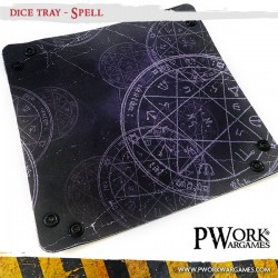 Piste à dés - Spell - PWW-DT00800N - PWork Wargames - Dés, sacs et autres accessoires - Le Nuage de Charlotte