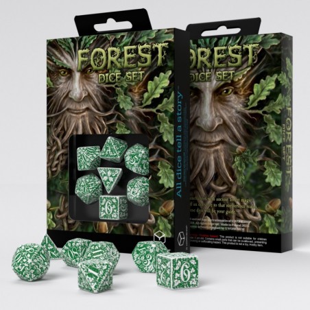 Forest Dice Set - Tundra [7 dices] - QWO-SFOR04 - Q Workshop - Dices, bags and other accessories - Le Nuage de Charlotte