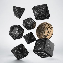 The Witcher Dice Set - Geralt - The Silver Sword [7 dices] - QWO-SWGE04 - Q Workshop - Dices, bags and other accessories - Le...