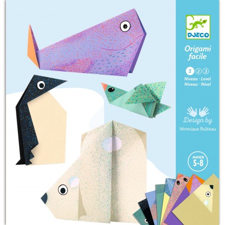 Origami facile - Les animaux polaires - DJE-DJ08777 - DJECO - Origami - Le Nuage de Charlotte