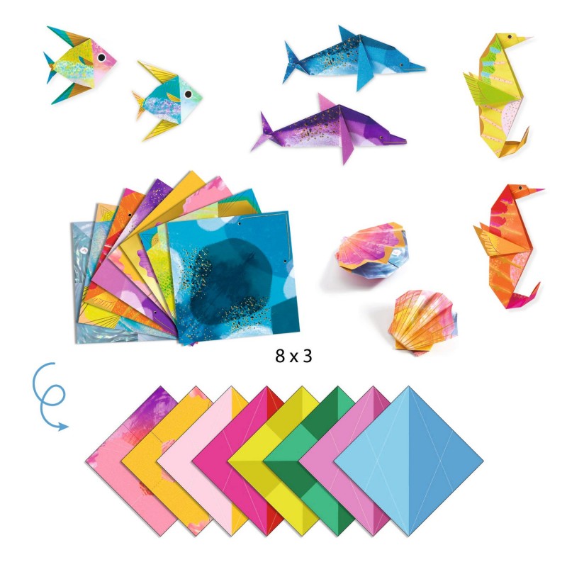 Origami - Animaux marins - DJE-DJ08758 - DJECO - Origami - Le Nuage de Charlotte