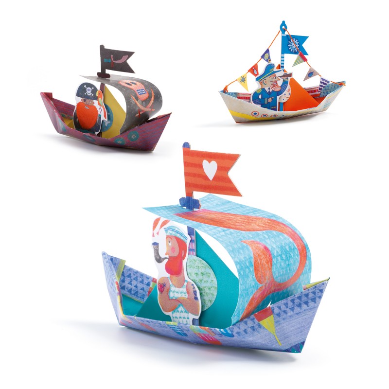 Origami - Floating boats - DJE-DJ08779 - DJECO - Origami - Le Nuage de Charlotte