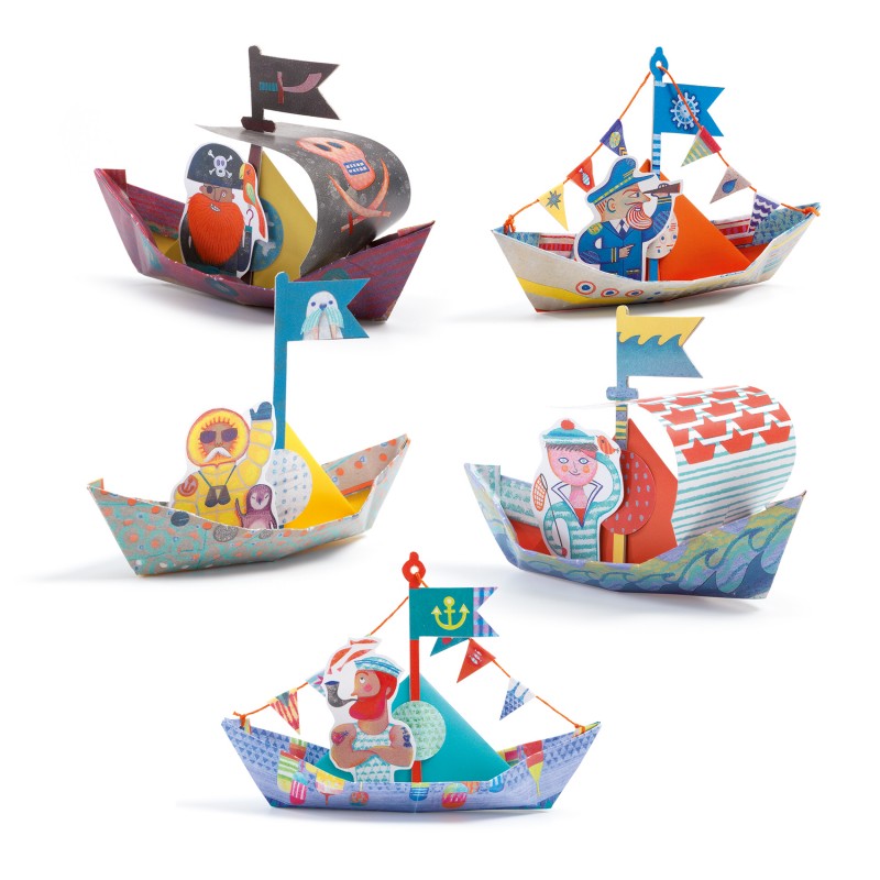 Origami - Floating boats - DJE-DJ08779 - DJECO - Origami - Le Nuage de Charlotte