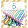 6 marqueurs métalliques - DJE-DJ08870 - DJECO - Stylos, crayons, ... - Le Nuage de Charlotte