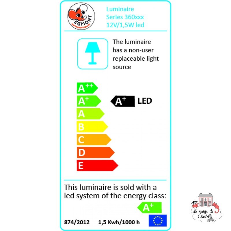 Lampe Twiggy Fraise - HEIC-360004 - Heico - Luminaires - Le Nuage de Charlotte