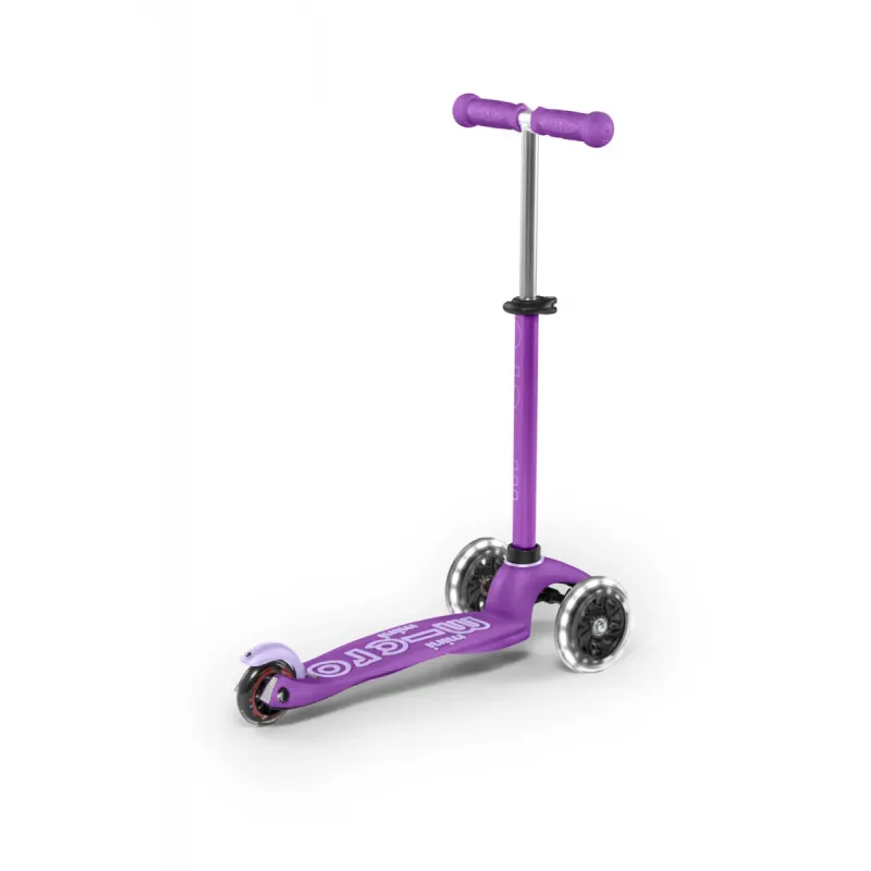 Mini Micro Scooter 3 wheels Deluxe LED - Purple - MICR-MMD141 - Micro Mobility - Scooters, Didicar - Le Nuage de Charlotte