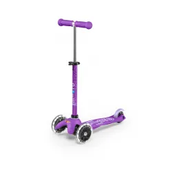 Mini Micro Trottinette 3 roues Deluxe LED - Violet - MICR-MMD141 - Micro Mobility - Trottinettes, Didicar - Le Nuage de Charl...