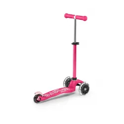 Mini Micro Trottinette 3 roues Deluxe LED - Rose - MICR-MMD075 - Micro Mobility - Trottinettes, Didicar - Le Nuage de Charlotte