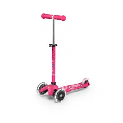 Mini Micro Trottinette 3 roues Deluxe LED - Rose - MICR-MMD075 - Micro Mobility - Trottinettes, Didicar - Le Nuage de Charlotte