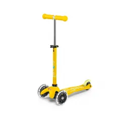 Mini Micro Trottinette 3 roues Deluxe LED - Jaune - MICR-MMD053 - Micro Mobility - Trottinettes, Didicar - Le Nuage de Charlotte