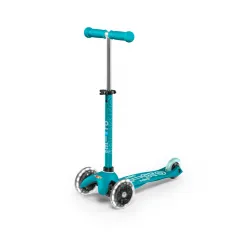 Mini Micro Trottinette 3 roues Deluxe LED - Aqua - MICR-MMD076 - Micro Mobility - Trottinettes, Didicar - Le Nuage de Charlotte