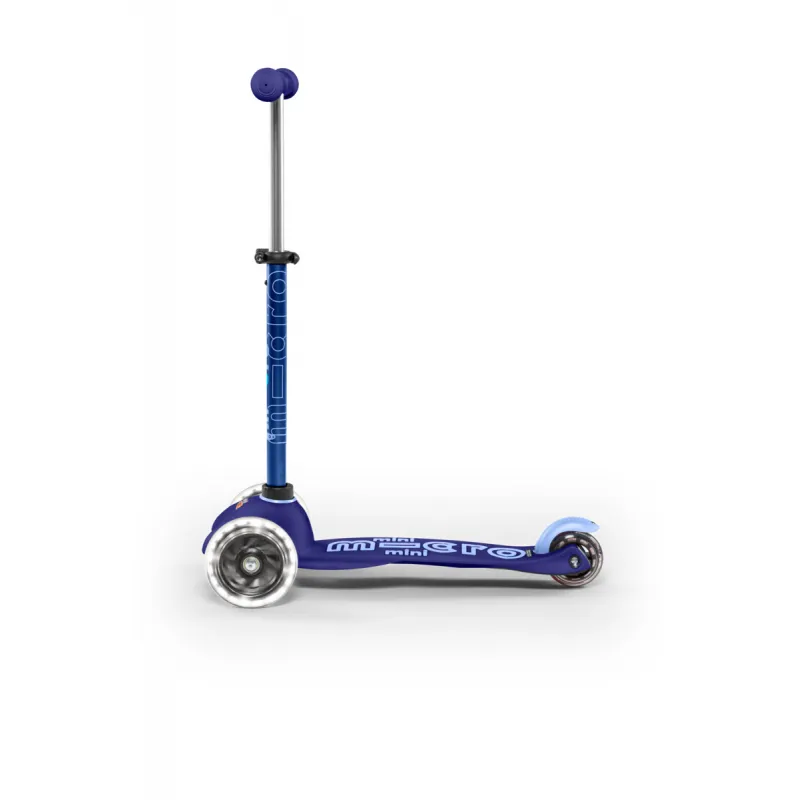 Mini Micro Trottinette 3 roues Deluxe LED - Bleu - MICR-MMD142 - Micro Mobility - Trottinettes, Didicar - Le Nuage de Charlotte