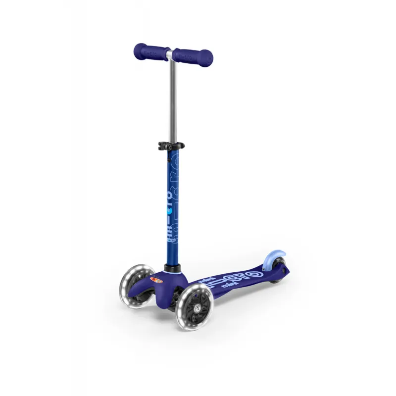 Mini Micro Trottinette 3 roues Deluxe LED - Bleu - MICR-MMD142 - Micro Mobility - Trottinettes, Didicar - Le Nuage de Charlotte