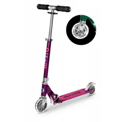 Trottinette Micro Sprite LED - Rayé violet - MICR-SA0219 - Micro Mobility - Trottinettes, Didicar - Le Nuage de Charlotte