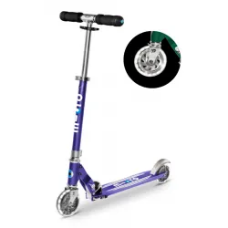 Trottinette Micro Sprite LED - Rayé bleu - MICR-SA0217 - Micro Mobility - Trottinettes, Didicar - Le Nuage de Charlotte