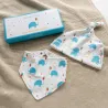 "Elephant Party" Baby Hat and Bib Set - REX-28892 - Rex London - Placemats & Bibs - Le Nuage de Charlotte