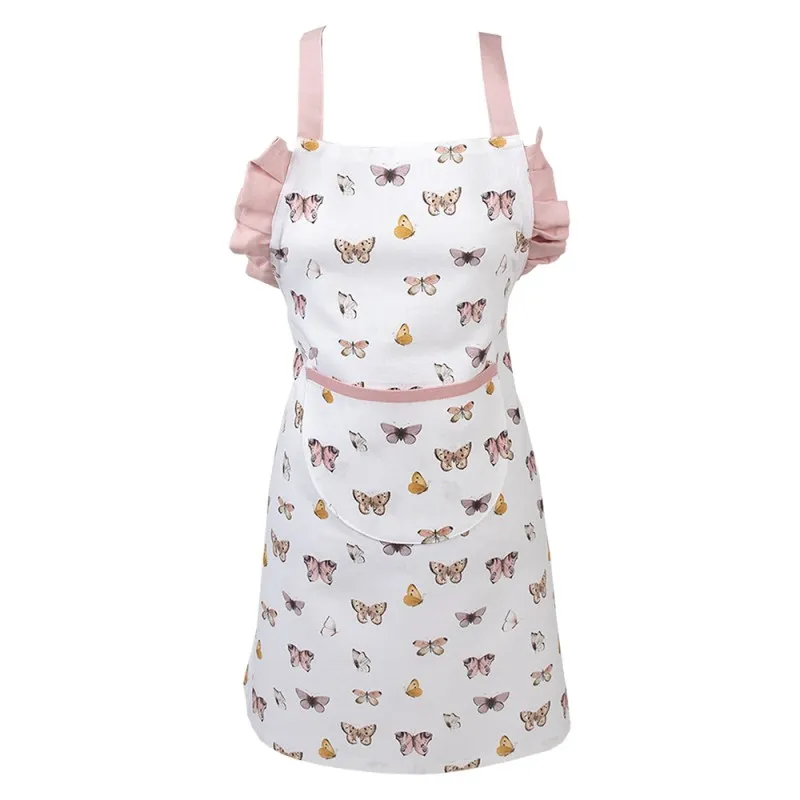 Kitchen apron - Beige pink butterflies - CLEE-BPD41K - Clayre & Eef - Cook like a grown-up - Le Nuage de Charlotte