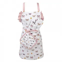 Kitchen apron - Beige pink butterflies - CLEE-BPD41K - Clayre & Eef - Cook like a grown-up - Le Nuage de Charlotte