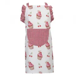 Kitchen apron - Red rose cupcakes - CLEE-CUP41K - Clayre & Eef - Cook like a grown-up - Le Nuage de Charlotte