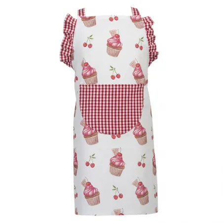 Kitchen apron - Red rose cupcakes - CLEE-CUP41K - Clayre & Eef - Cook like a grown-up - Le Nuage de Charlotte