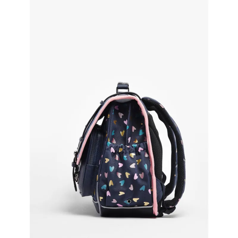 Vintage Fantasy schoolbag 38 cm - Navy Heart - CAME-VIG-CA38-709636 - Caméléon - Backpacks - Le Nuage de Charlotte