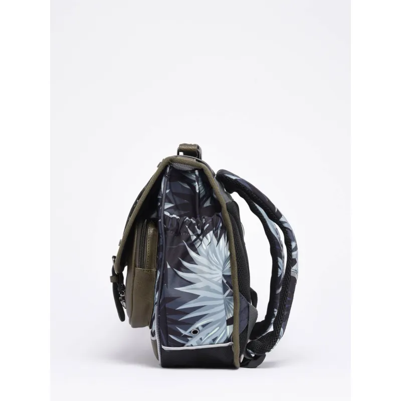 Vintage Urban schoolbag 38 cm - Grey Tropical - CAME-VIB-CA38-80H - Caméléon - Backpacks - Le Nuage de Charlotte