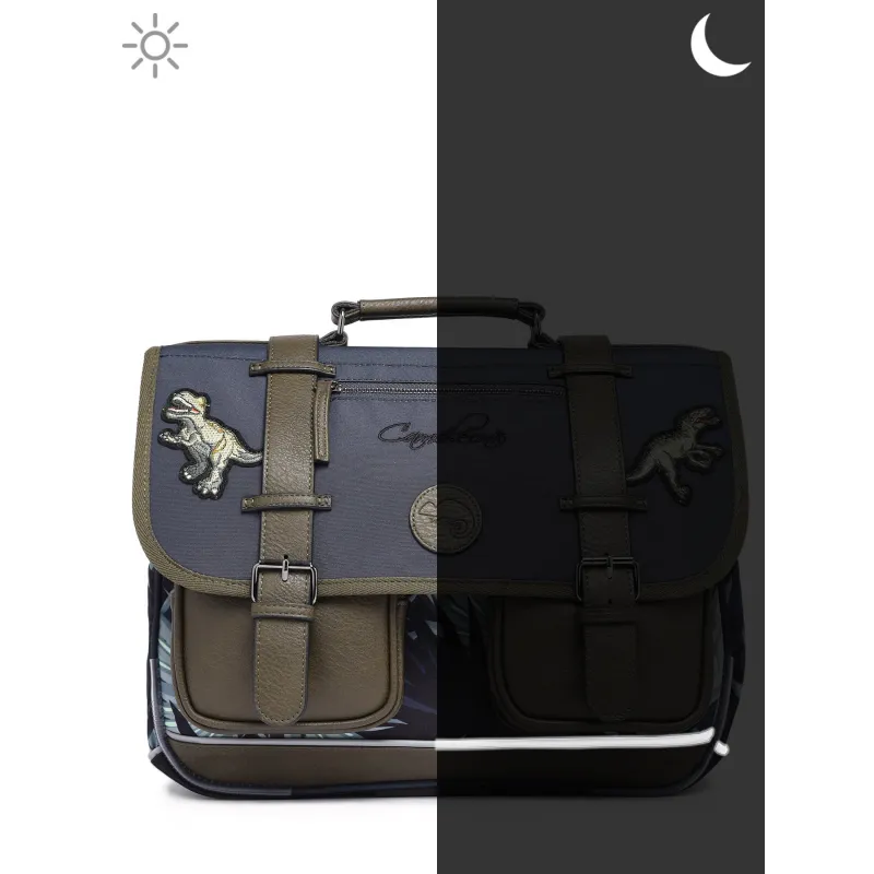 Cartable Vintage Urban 38 cm - Grey Tropical - CAME-VIB-CA38-80H - Caméléon - Cartables et sac à dos - Le Nuage de Charlotte