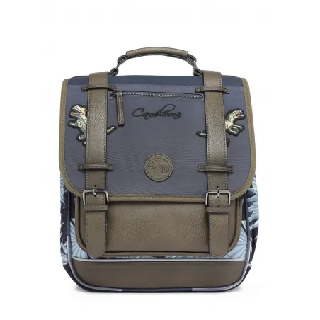 Vintage Urban backpack 39 cm - Grey Tropical - CAME-VIB-SD39-80H - Caméléon - Backpacks - Le Nuage de Charlotte