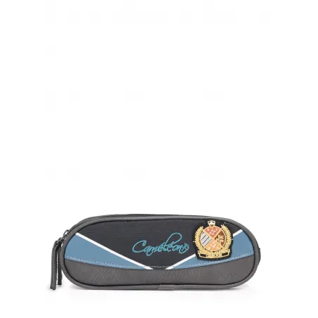 Vintage Urban pencil case - Blue Badge - CAME-VIB-TROU-85G - Caméléon - Pencil Cases - Le Nuage de Charlotte