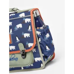 Cartable Retro 38 cm - Navy Antarctic - CAME-RET-CA38-71Y - Caméléon - Cartables et sac à dos - Le Nuage de Charlotte