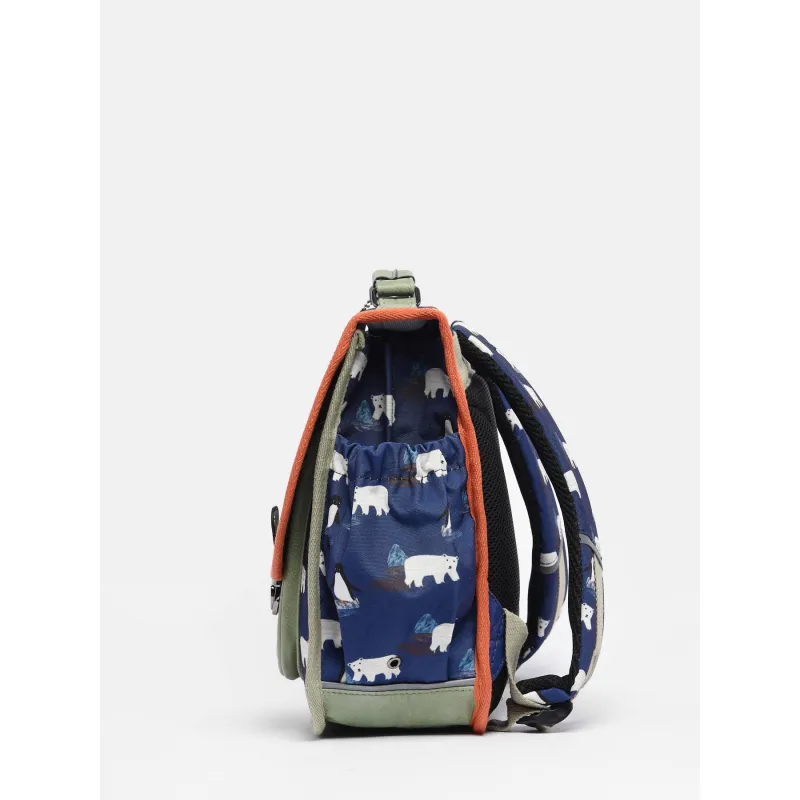 Cartable Retro 38 cm - Navy Antarctic - CAME-RET-CA38-71Y - Caméléon - Cartables et sac à dos - Le Nuage de Charlotte