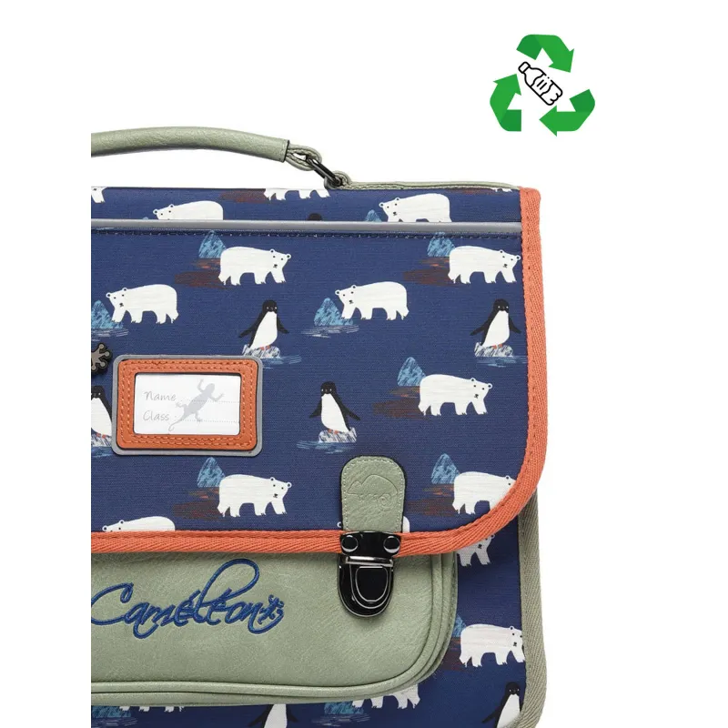 Cartable Retro 38 cm - Navy Antarctic - CAME-RET-CA38-71Y - Caméléon - Cartables et sac à dos - Le Nuage de Charlotte